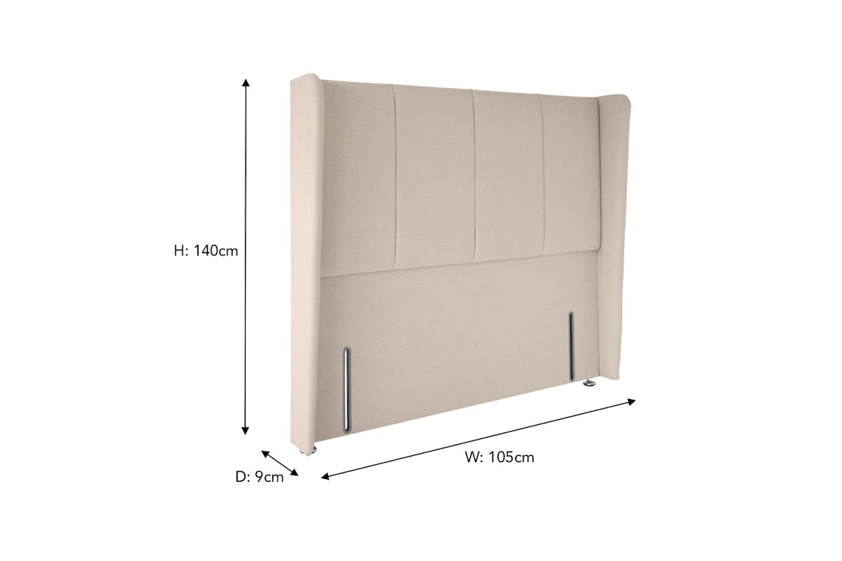 Briody | Judy 55" Winged Headboard | Single | 3ft | Colour Options-3