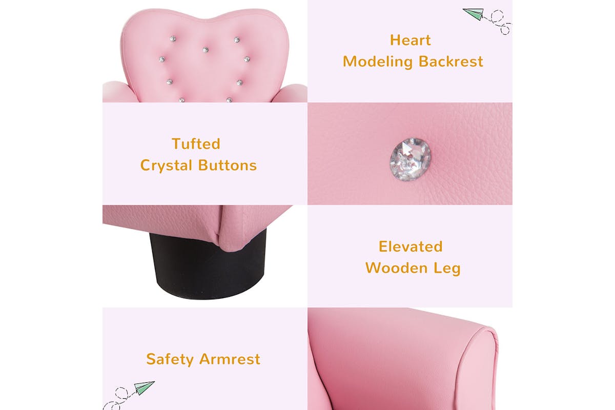 Homcom Children Armchair | Pink-4
