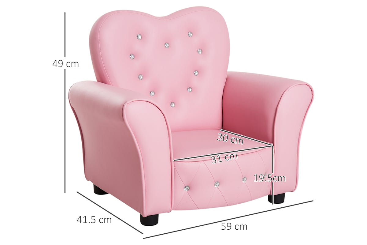 Homcom Children Armchair | Pink-8