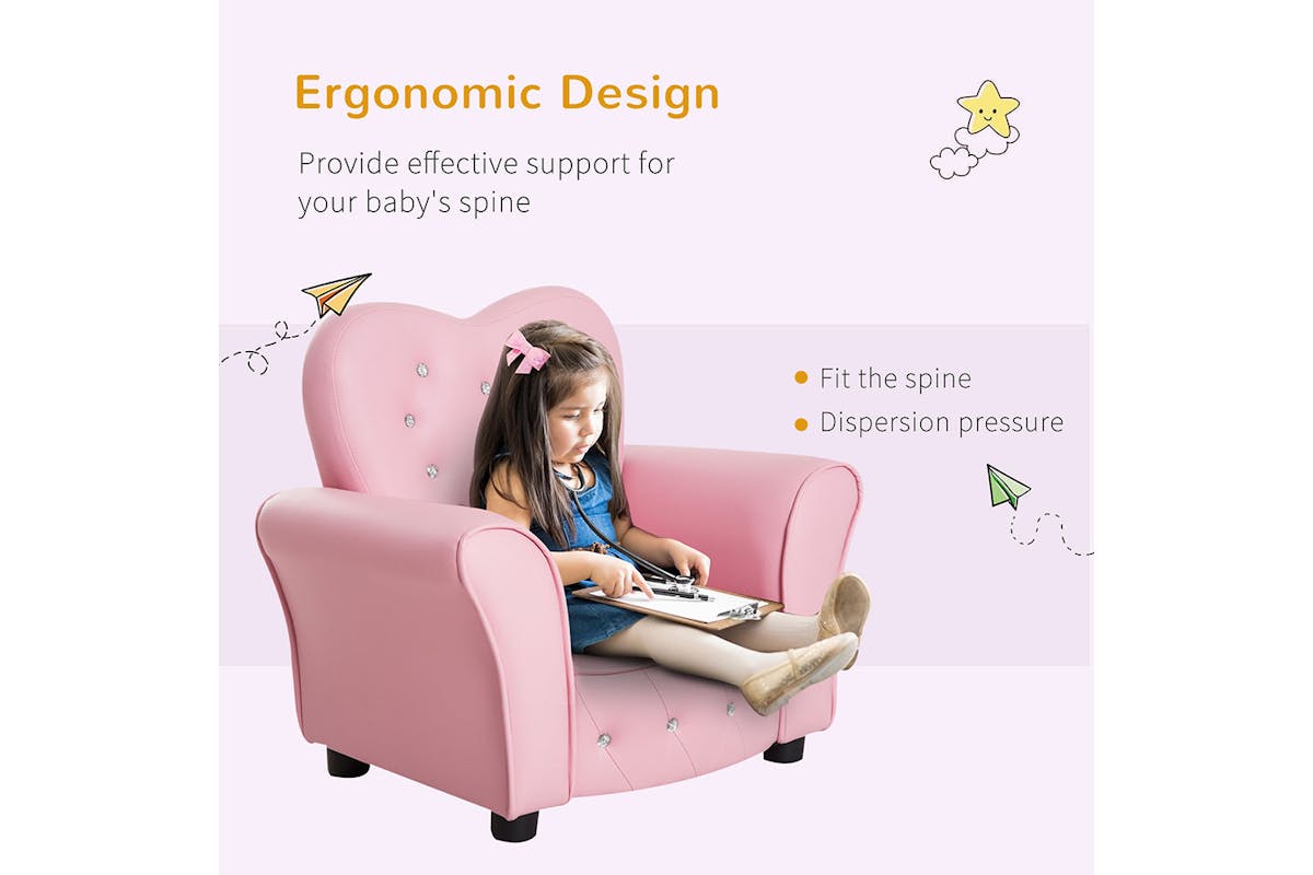 Homcom Children Armchair | Pink-5