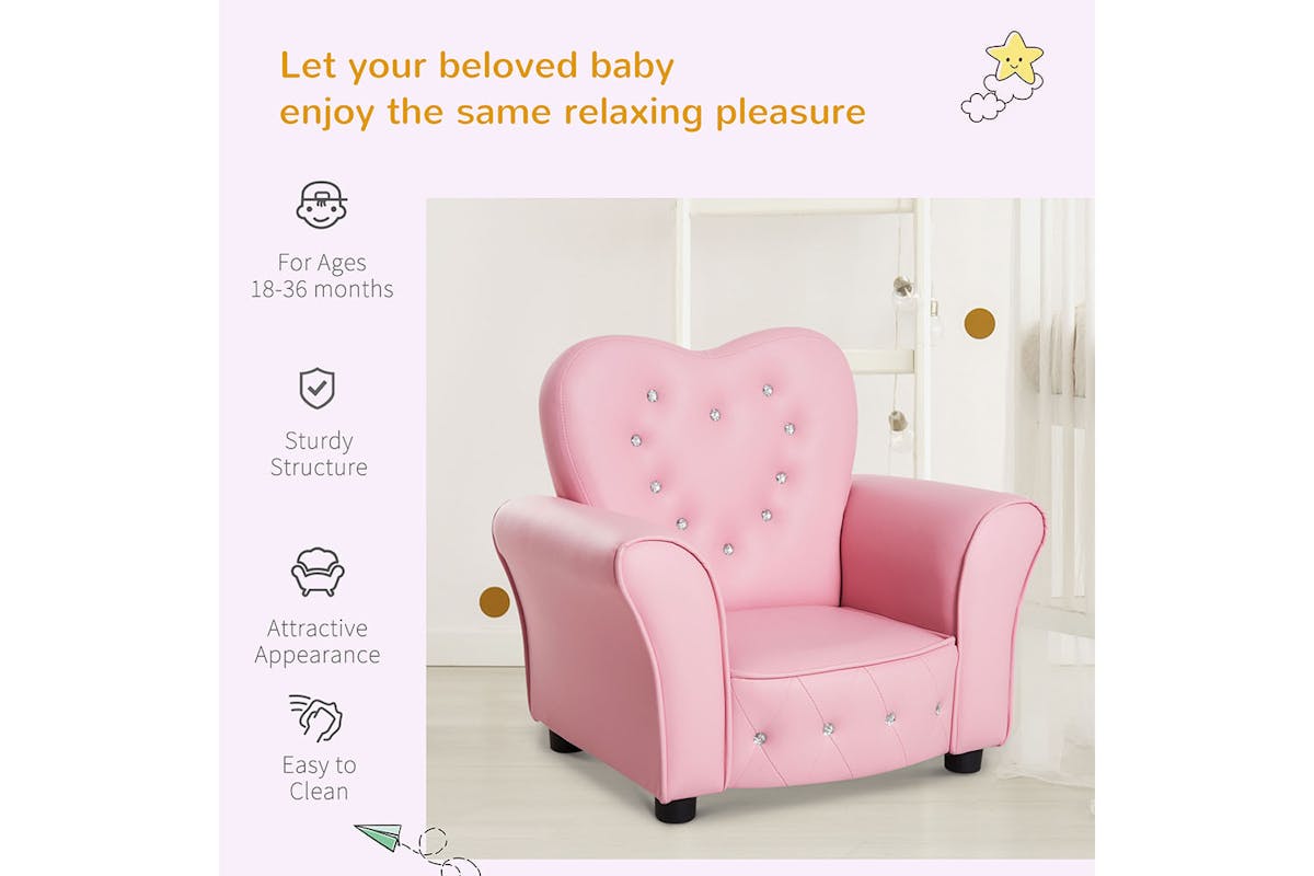 Homcom Children Armchair | Pink-6