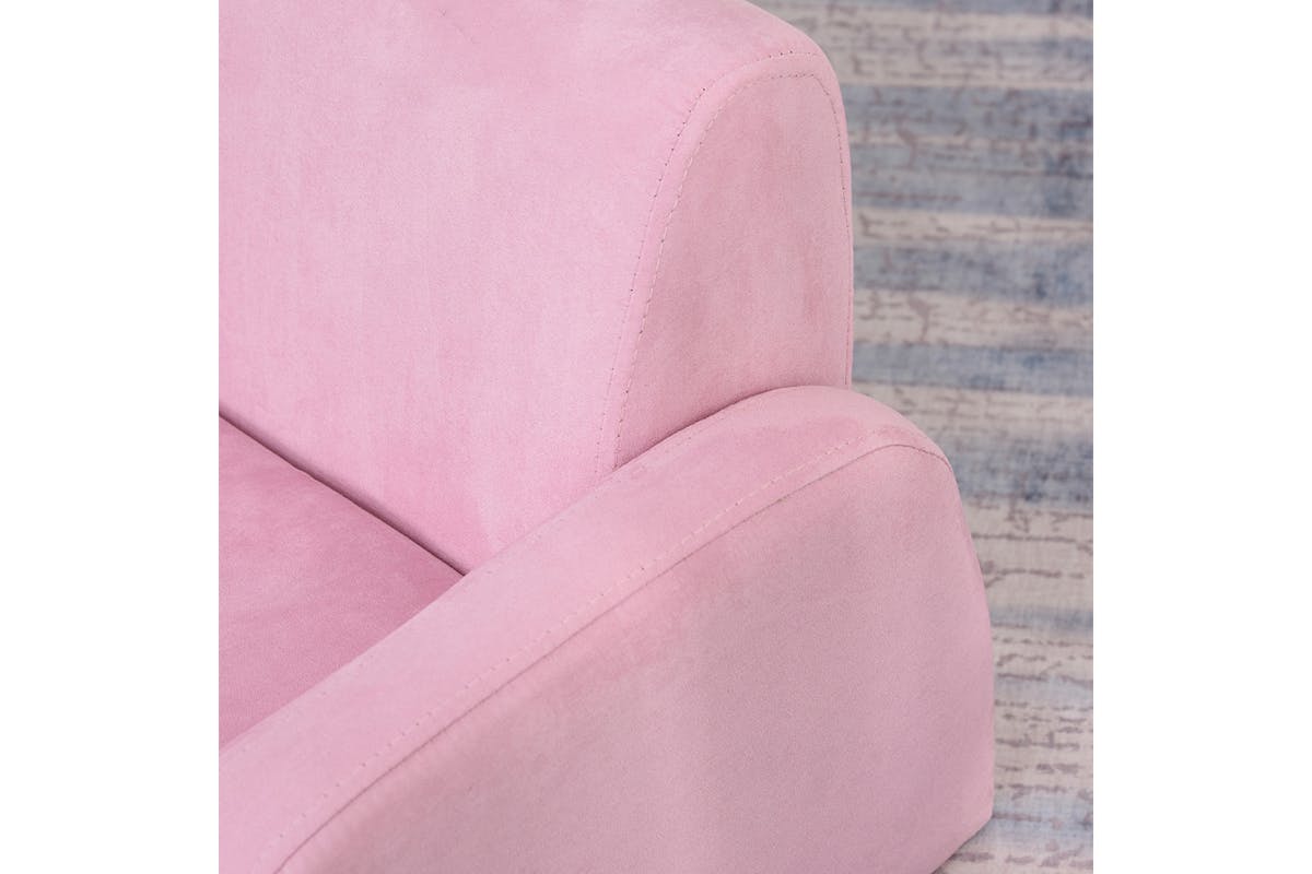 Homcom 2-in-1 Armchairs Kids Sofa | Pink-7