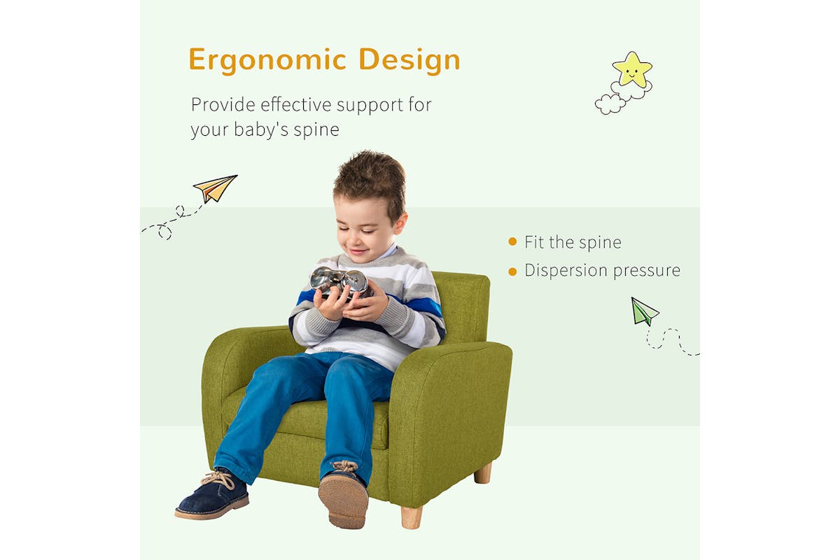Homcom Children's Armchair | Green-4