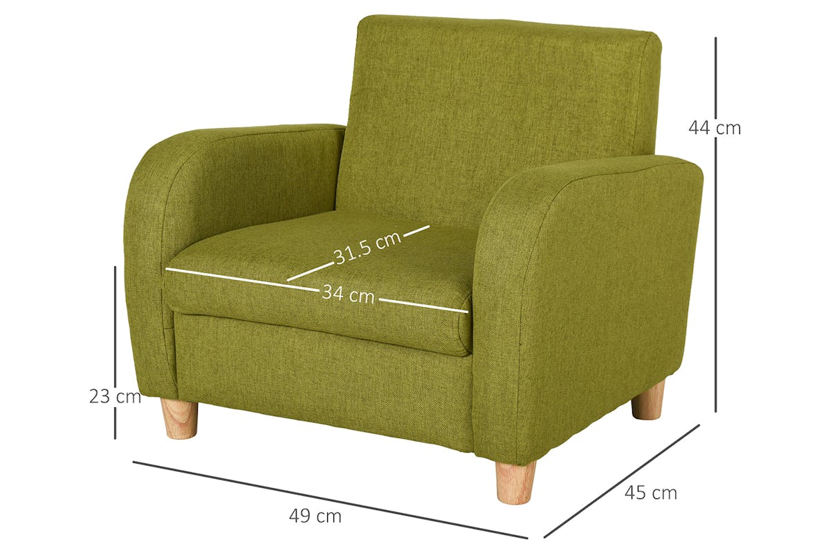 Homcom Children's Armchair | Green-8