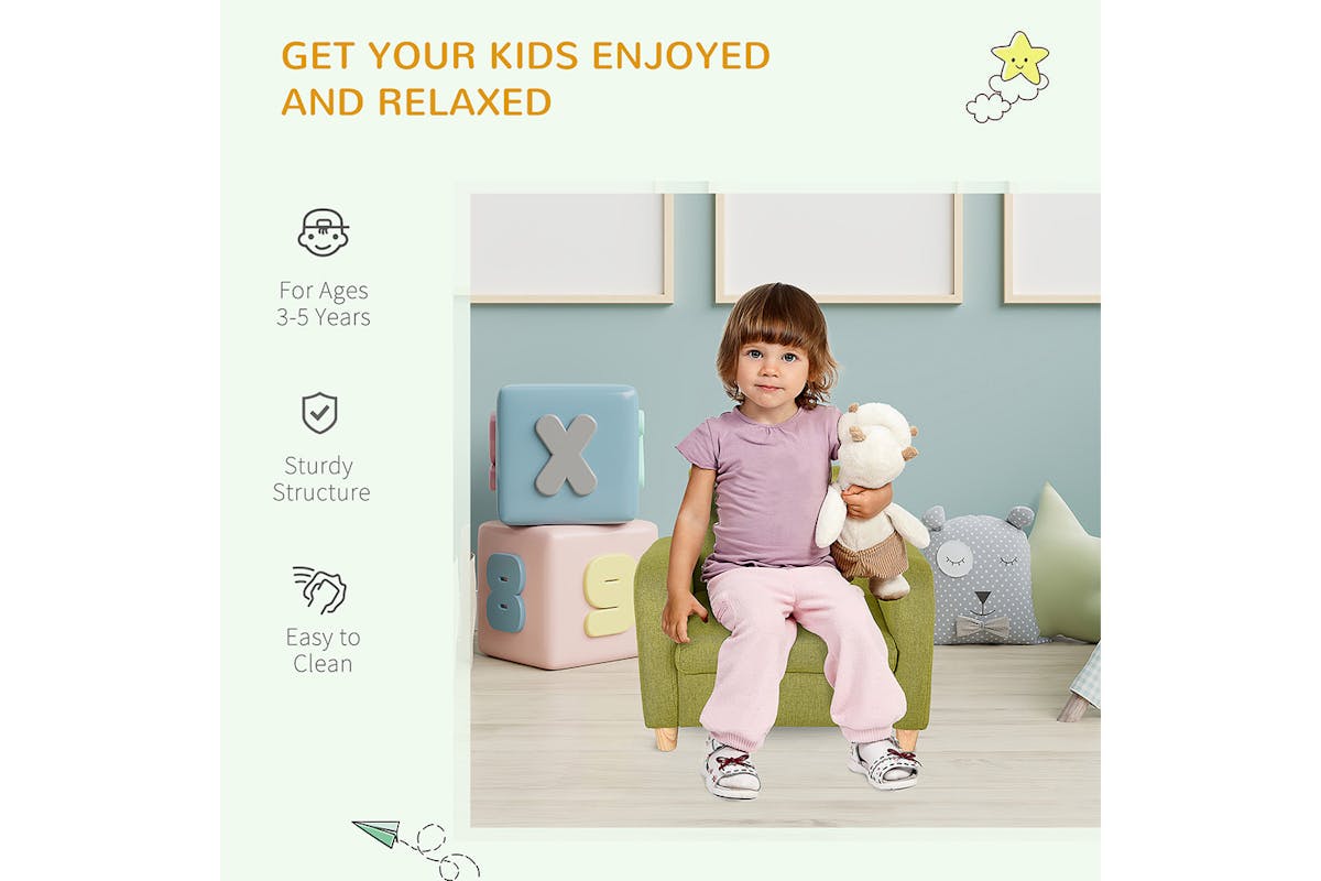 Homcom Children's Armchair | Green-5