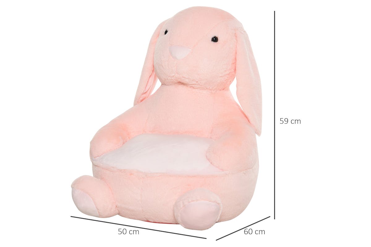 Homcom Rabbit Toddlercouch | Pink-8