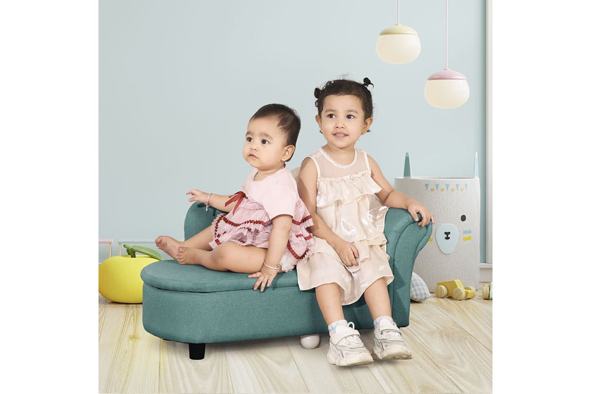 Homcom Kids Sofa | Light Blue-2