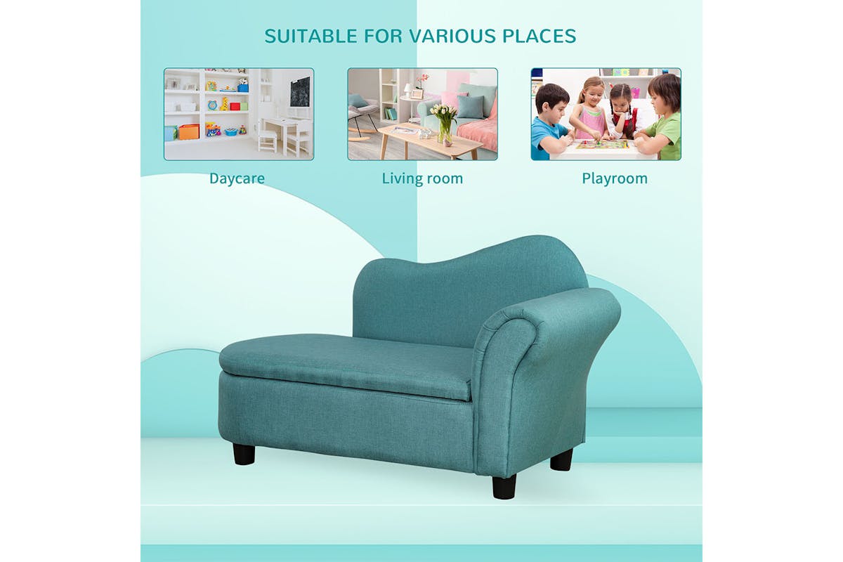 Homcom Kids Sofa | Light Blue-6