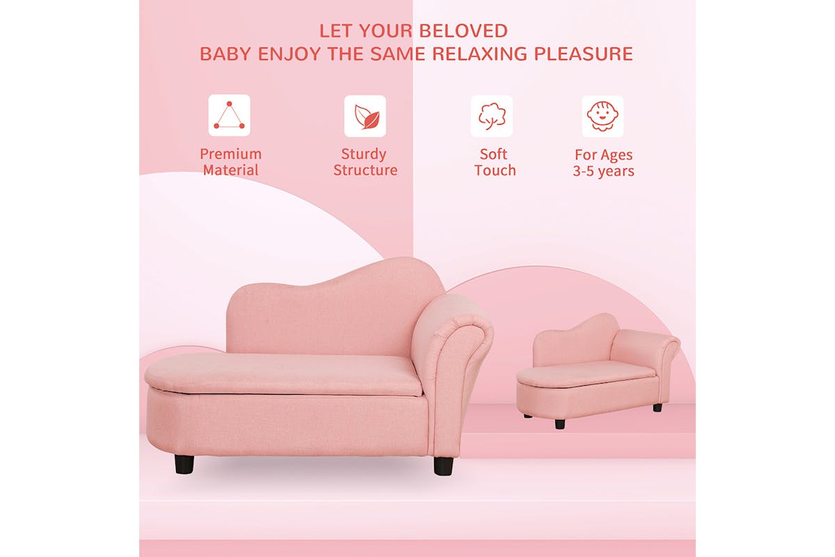 Homcom Kids Sofa | Pink-6