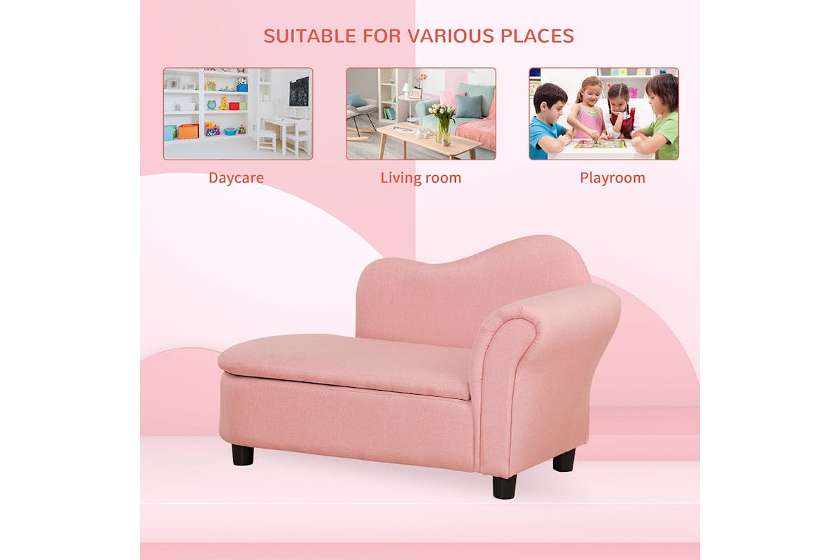Homcom Kids Sofa | Pink-5