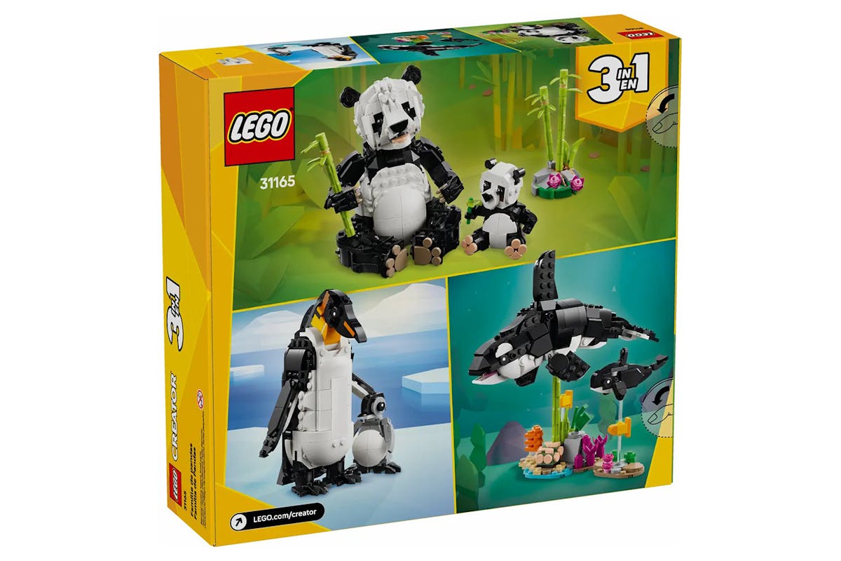 Lego Creator 3-in-1 Wild Animal Panda Family Building Toys Set-10