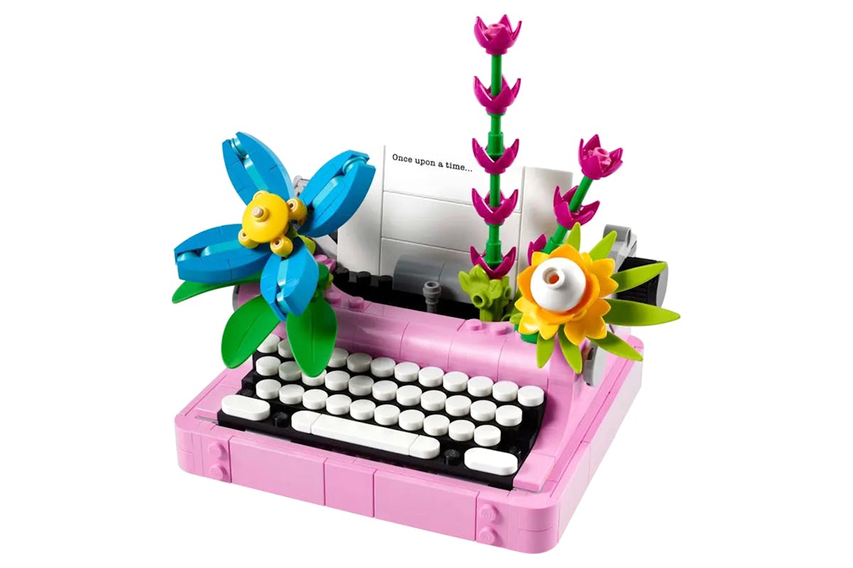 Lego Typewriter with Flowers 3 in 1 Building Toys Set-3