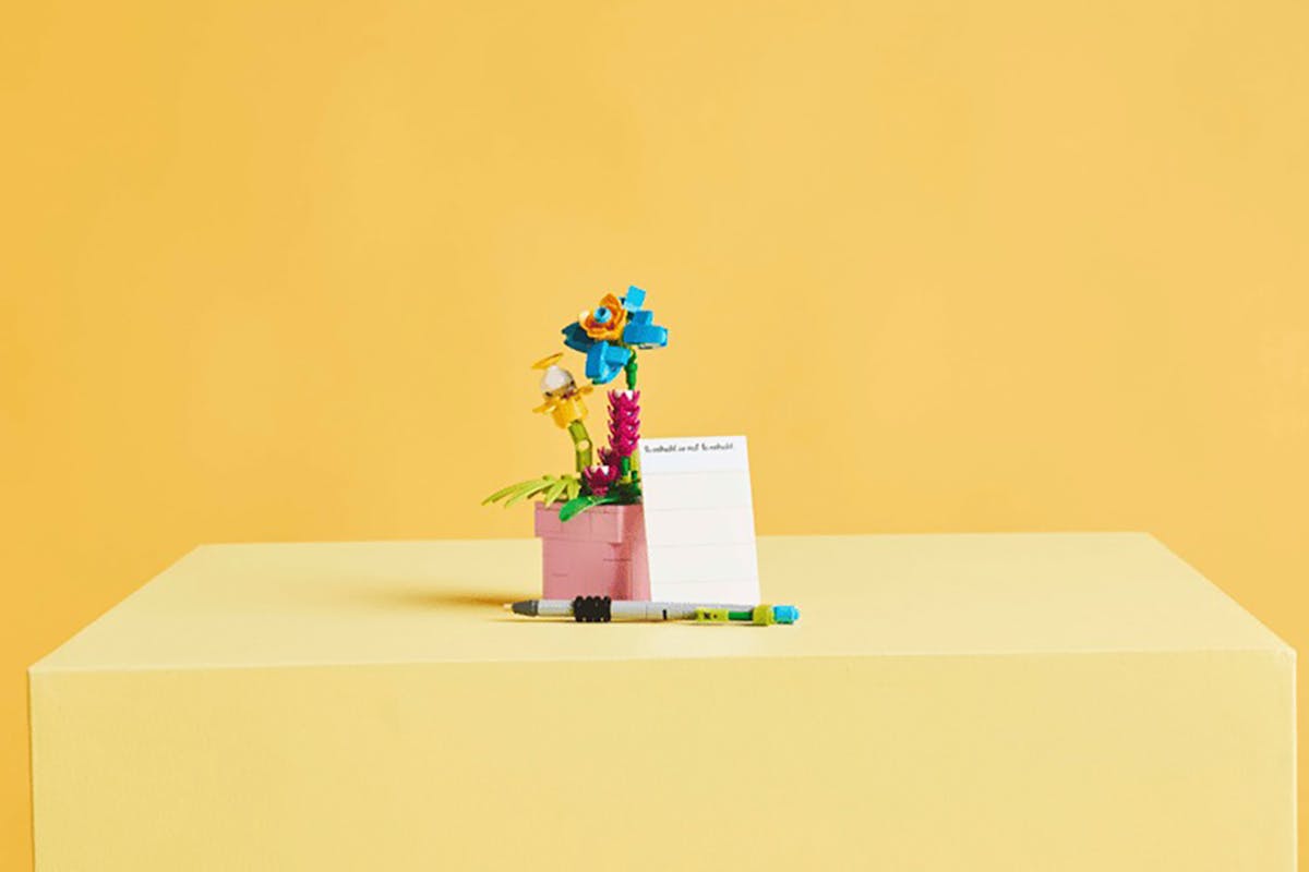 Lego Typewriter with Flowers 3 in 1 Building Toys Set-10