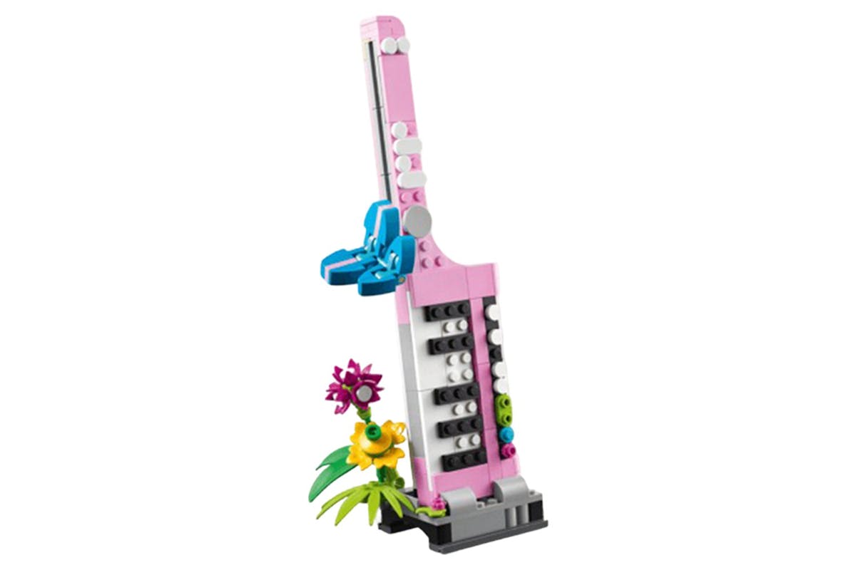 Lego Typewriter with Flowers 3 in 1 Building Toys Set-5