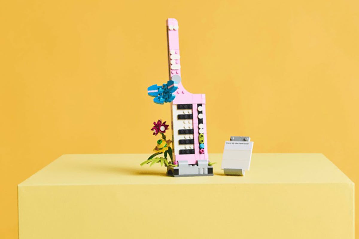 Lego Typewriter with Flowers 3 in 1 Building Toys Set-9