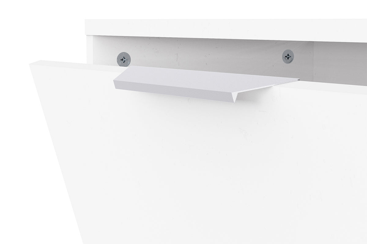 Ghost Shoe Storage Cabinet | 1 Door + 3 Compartments | White-7