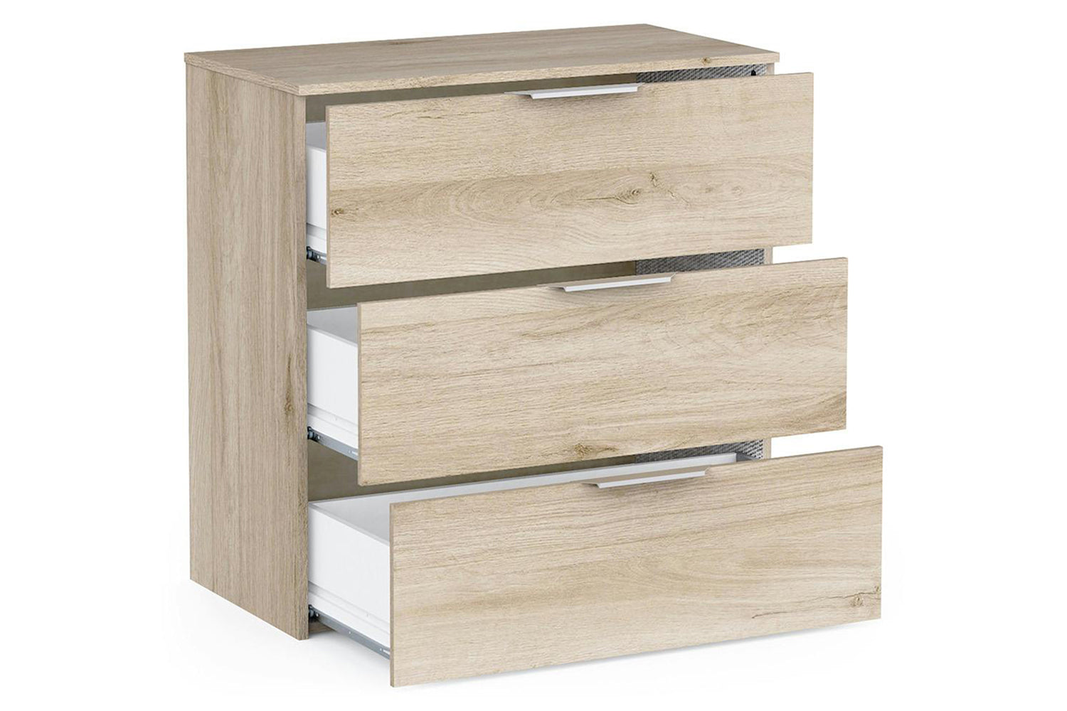 Ghost Chest of Drawer | 3 Drawer | Oak Effect-5