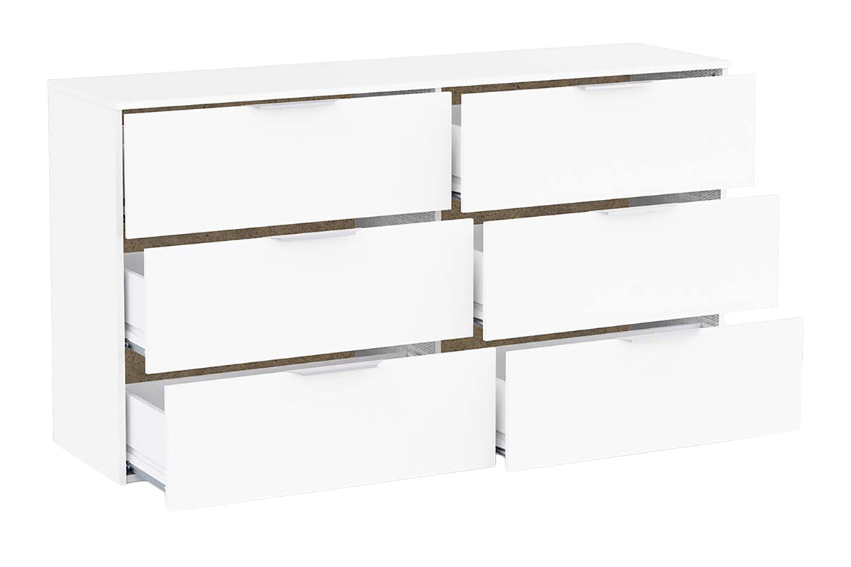 Ghost Dresser | 6 Drawer | White-7