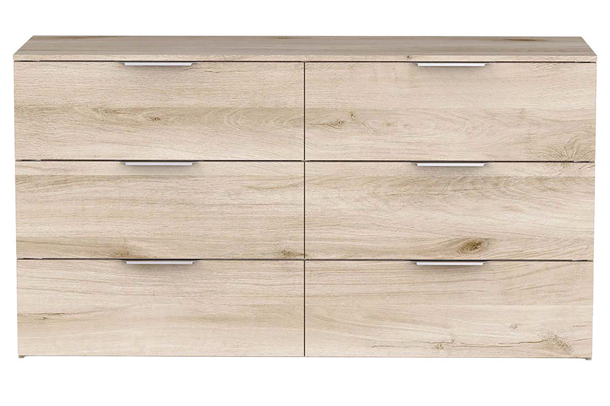 Ghost Dresser | 6 Drawer | Oak Effect