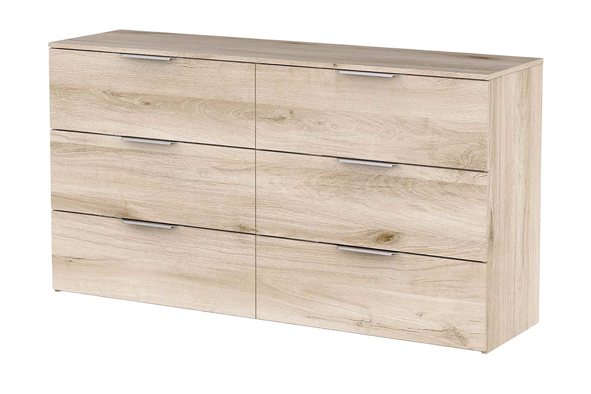 Ghost Dresser | 6 Drawer | Oak Effect-5