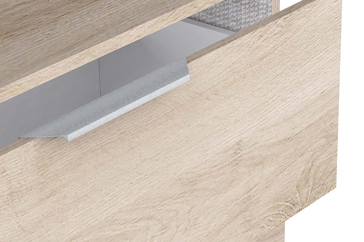 Ghost Dresser | 6 Drawer | Oak Effect-8