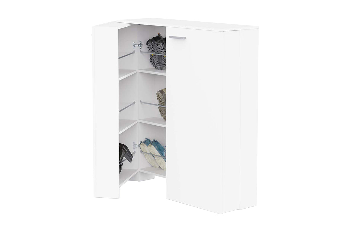 Blokty Cube Shoe Storage Cabinet | White-4