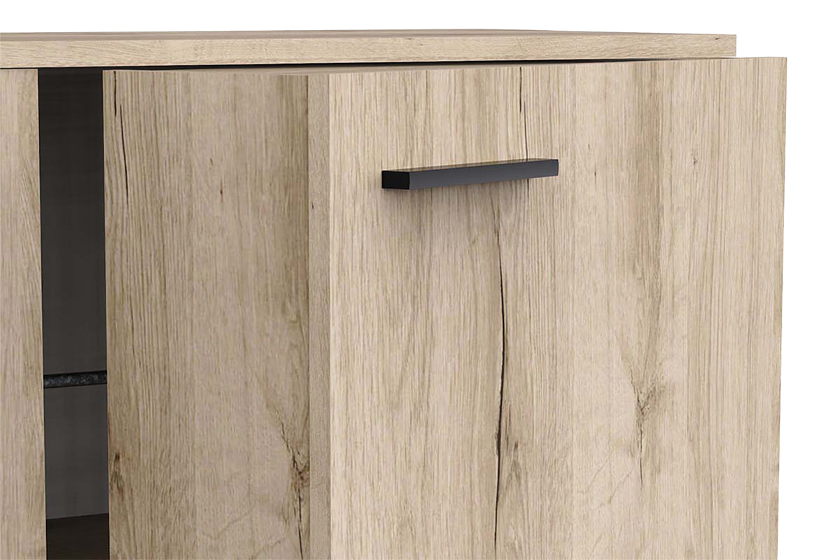 Blokty Cube Shoe Storage Cabinet | Oak Effect-8