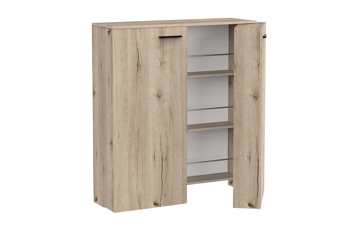 Blokty Cube Shoe Storage Cabinet | Oak Effect-7