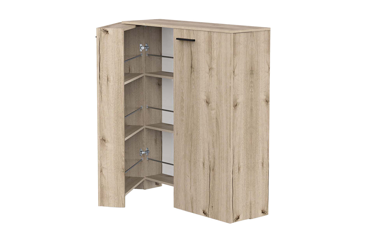 Blokty Cube Shoe Storage Cabinet | Oak Effect-5