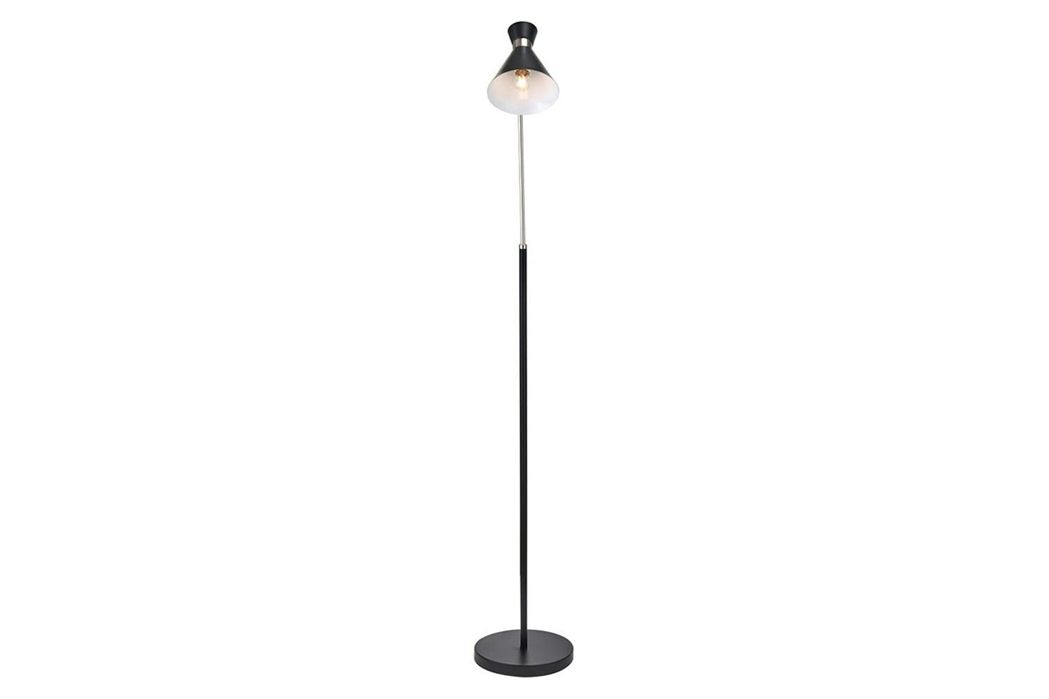 Benedict Metal Floor Lamp | Black/Silver-3