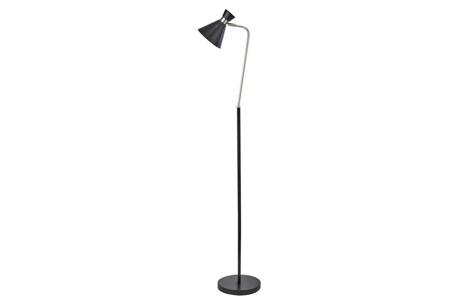 Benedict Metal Floor Lamp | Black/Silver-4