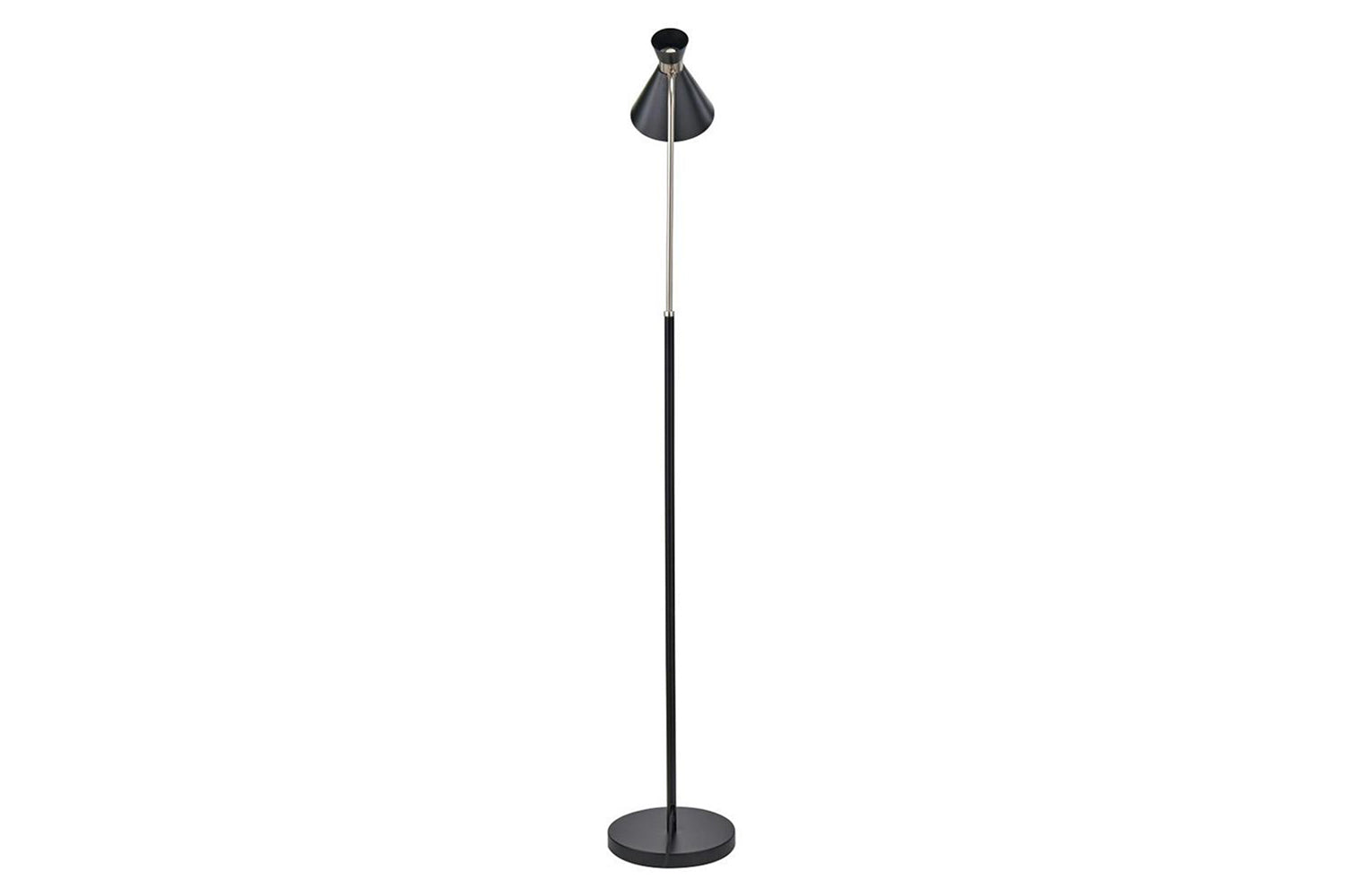 Benedict Metal Floor Lamp | Black/Silver-5