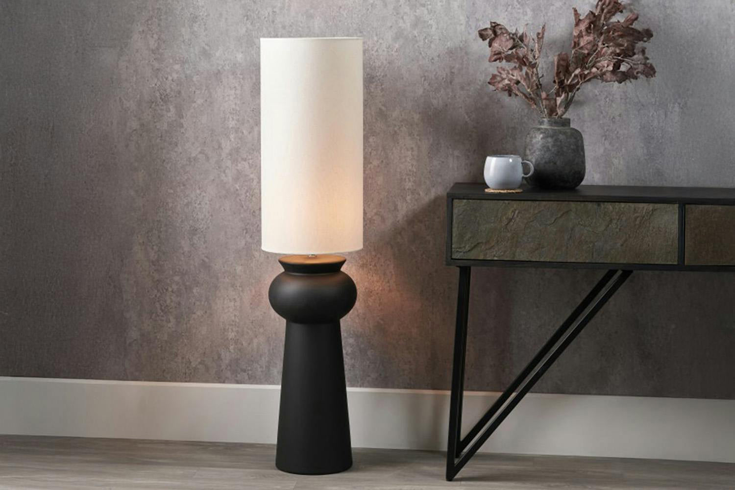 Sloane Ceramic Floor Lamp | Black-2