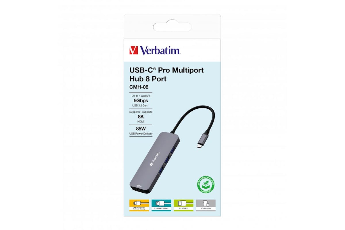 Verbatim USB-C Pro 8 Ports Multiport Hub-6