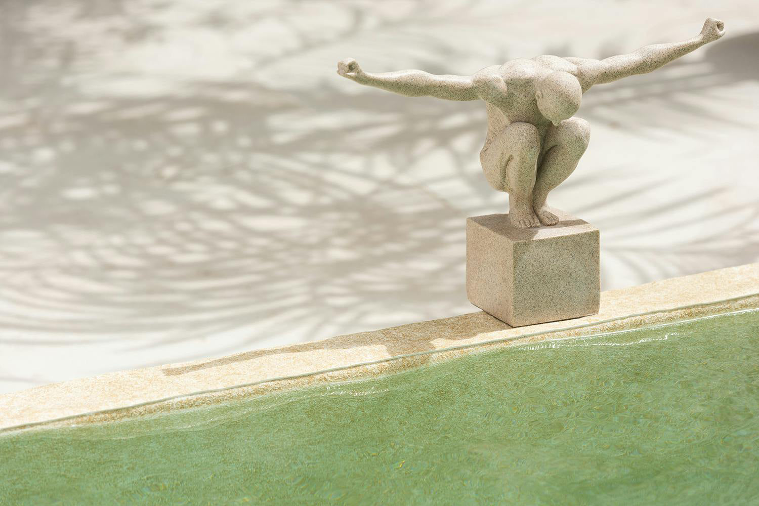 Sportsman Marble Base Statue | Sand-2