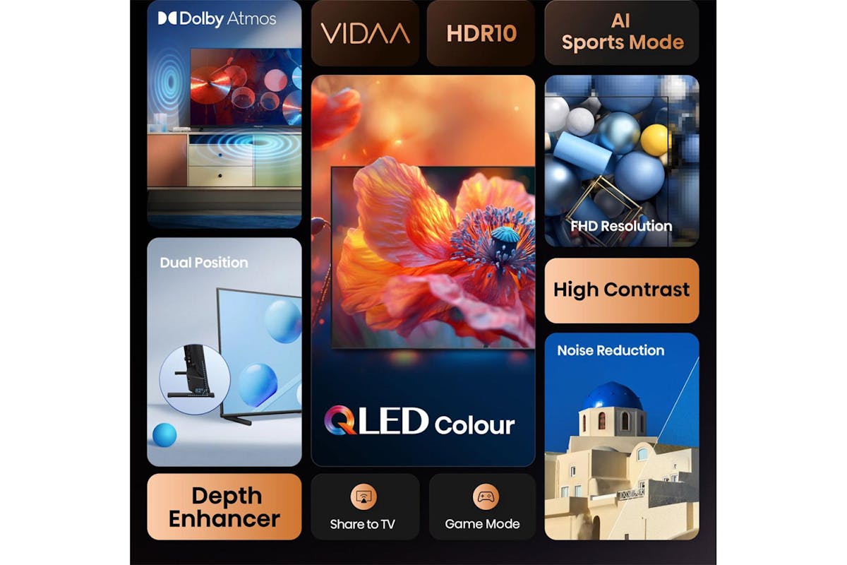 Hisense 32" A5Q Full HD QLED Smart TV | 32A59Q-4