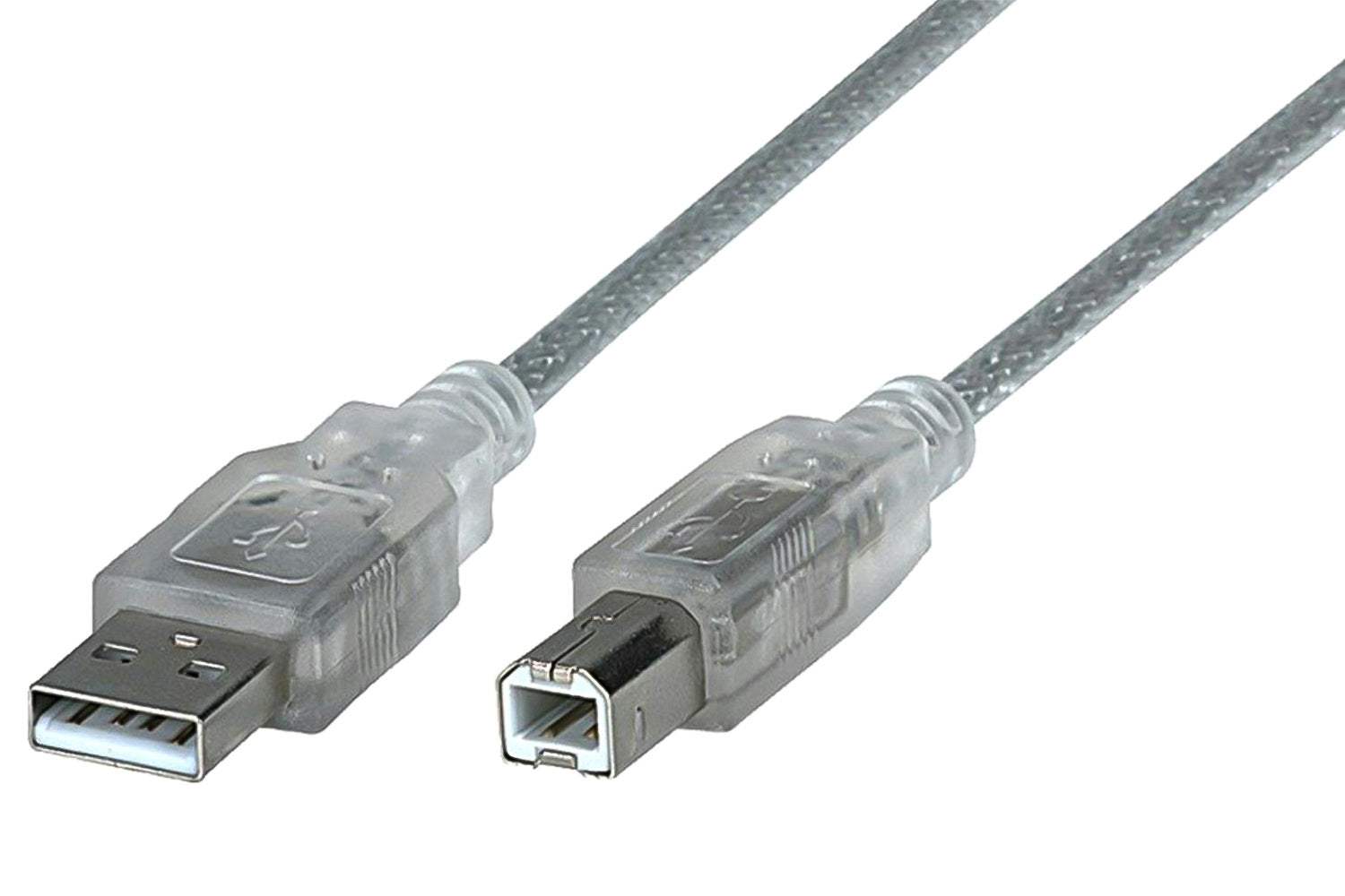 Manhattan 1.8m Hi Speed USB Cable | Silver