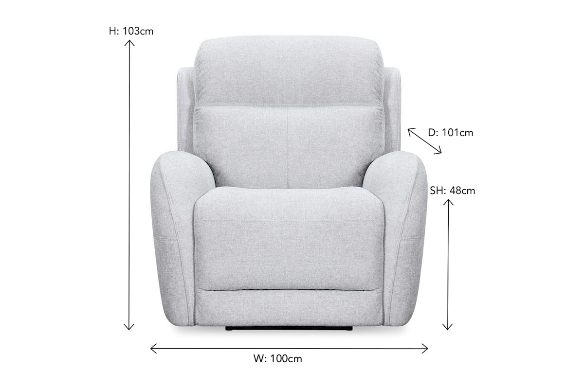 Harri Zero Gravity Armchair | Power Recliner  | Grey-3