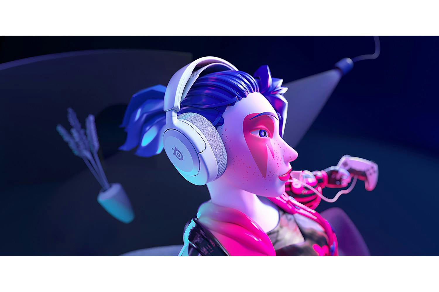 SteelSeries Arctis Nova 1P Gaming Headset | White-6