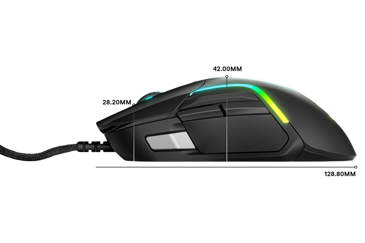 SteelSeries Rival 5 Wired Gaming Mouse | Matte Black-6