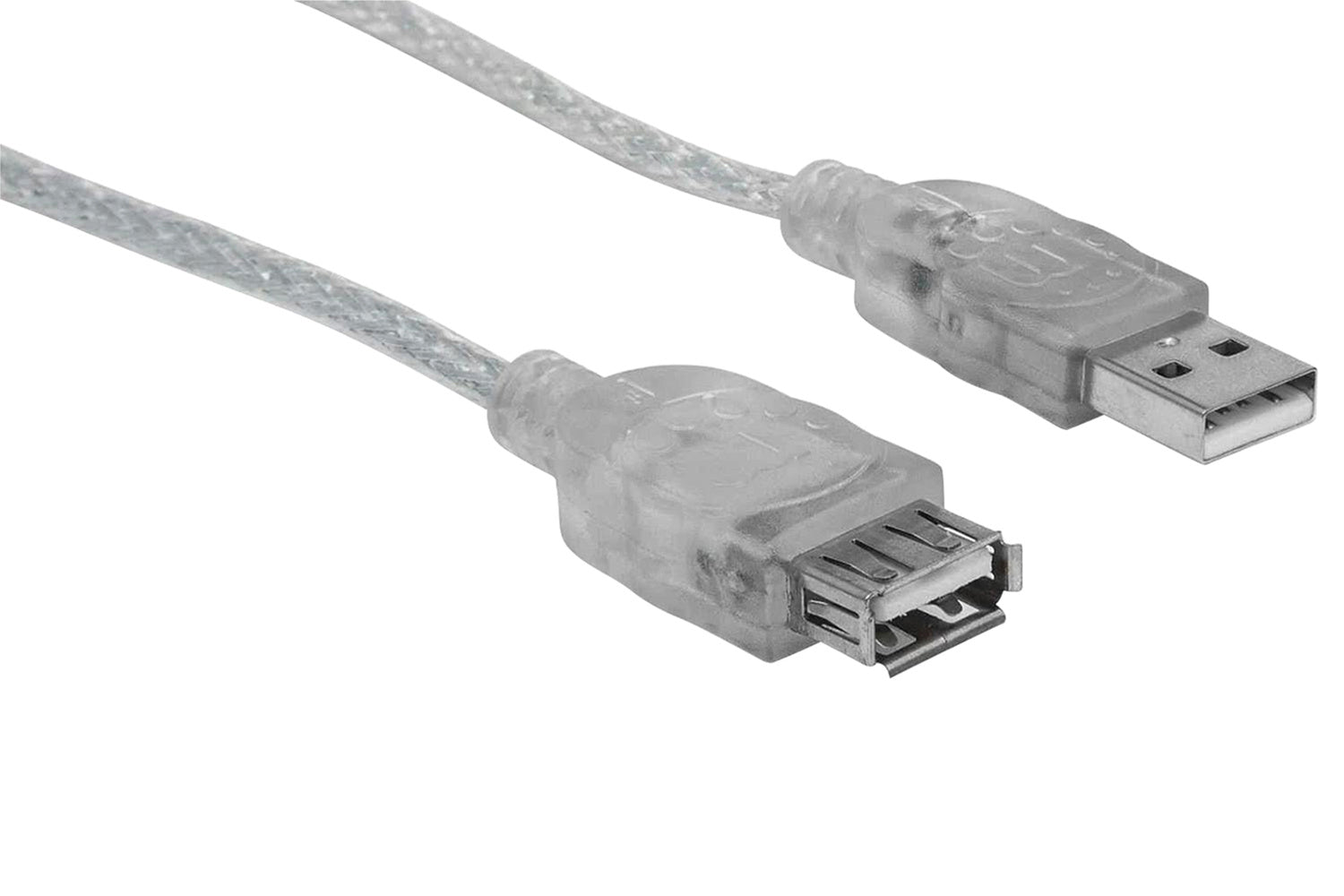 Manhattan Hi-Speed USB Extension Cable | Translucent Silver-4