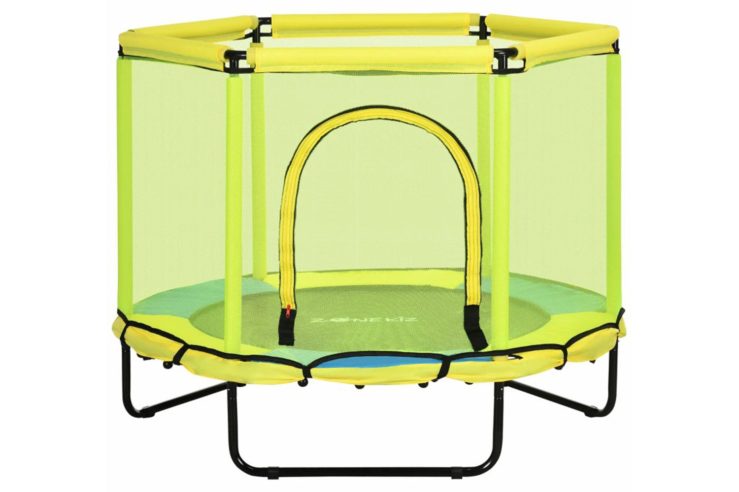 Zonekiz Kids Trampoline with Safety Net | Yellow/Blue