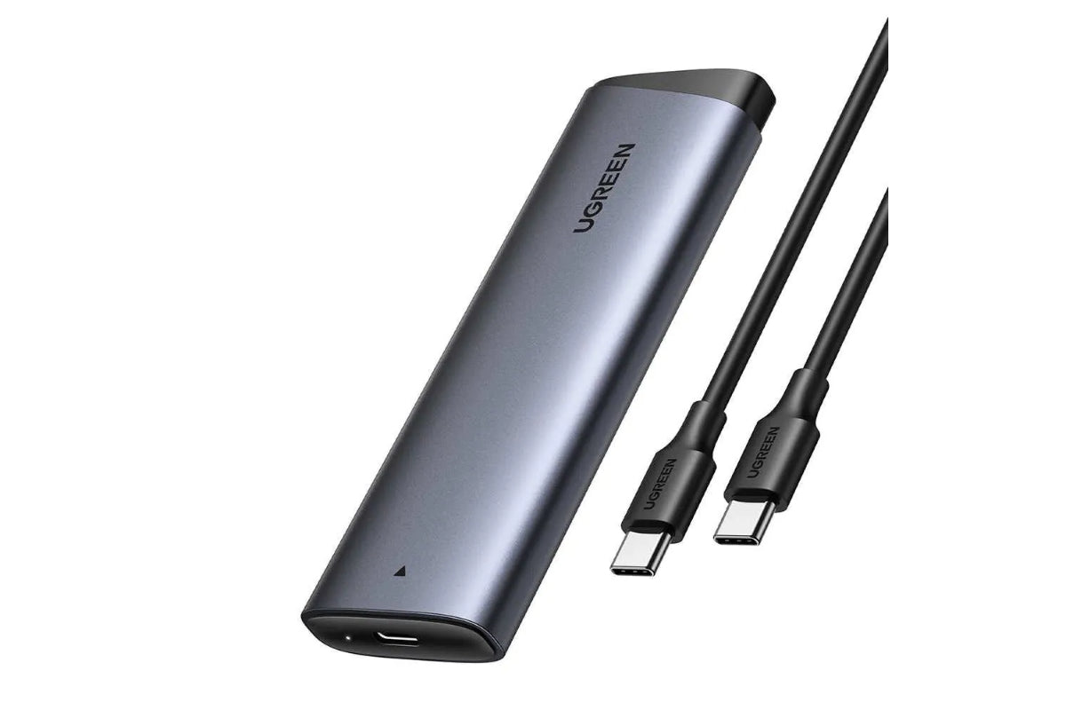 UGREEN USB-C External M.2 NVMe SATA SSD USB 3.2 Gen 2 Enclosure | Grey