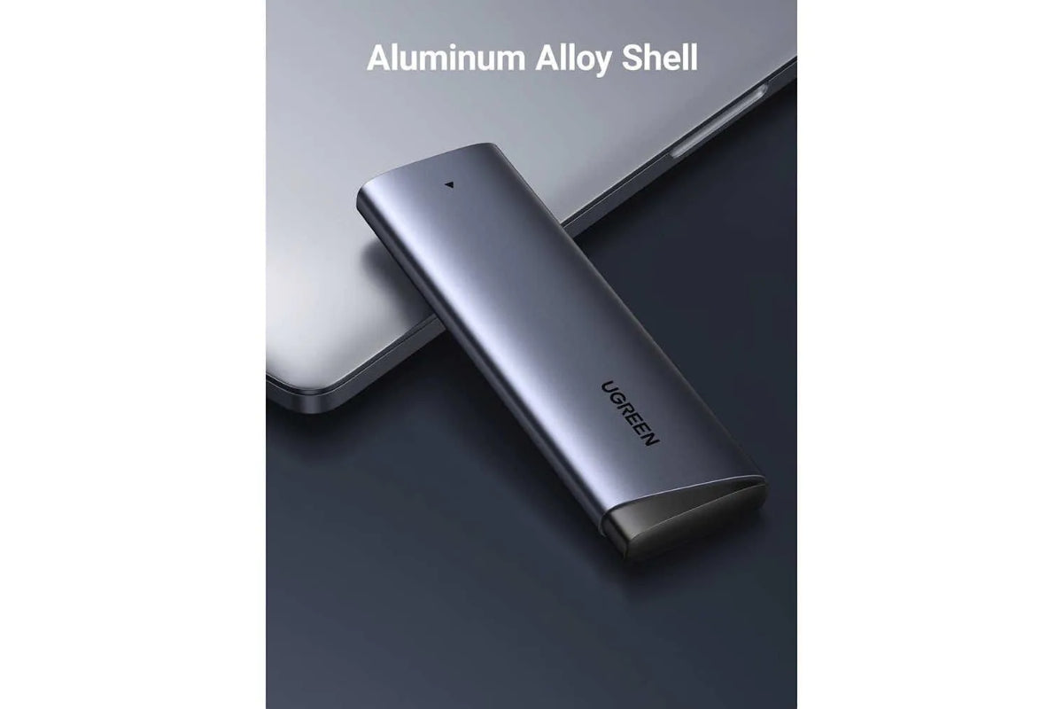 UGREEN USB-C External M.2 NVMe SATA SSD USB 3.2 Gen 2 Enclosure | Grey-3
