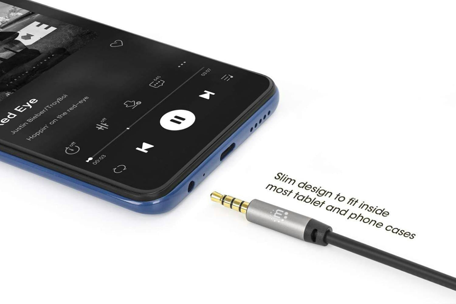 Manhattan 3.5 mm Stereo Audio Aux Cable | 2m-8