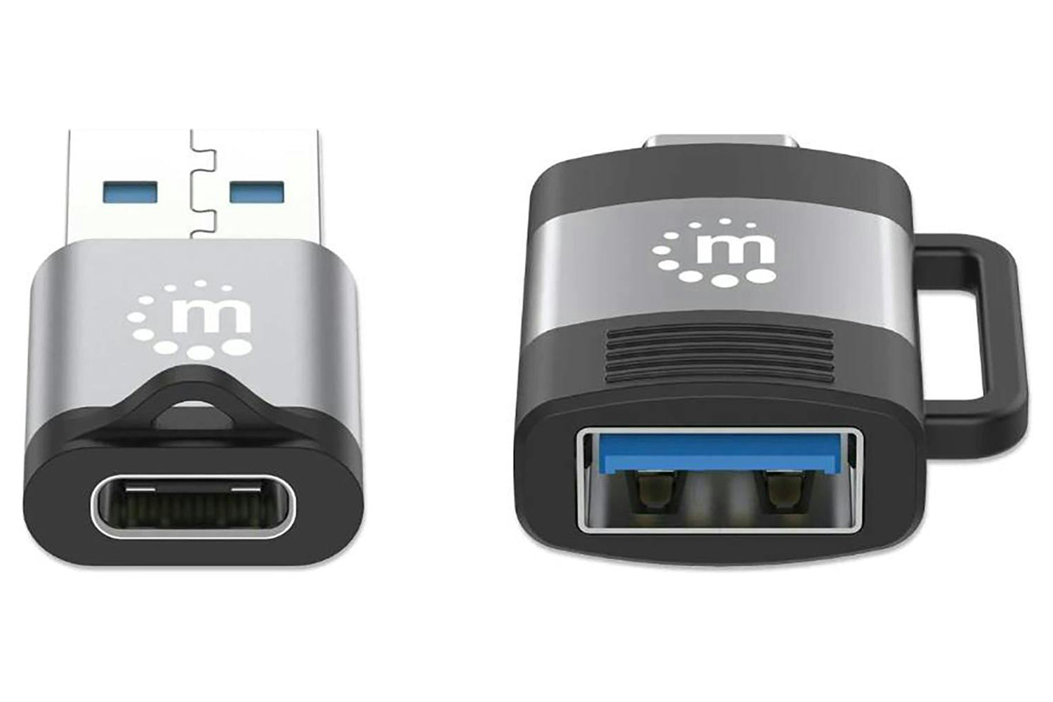 Manhattan USB-C to USB-A & USB-A to USB-C Adapters | Set of 2