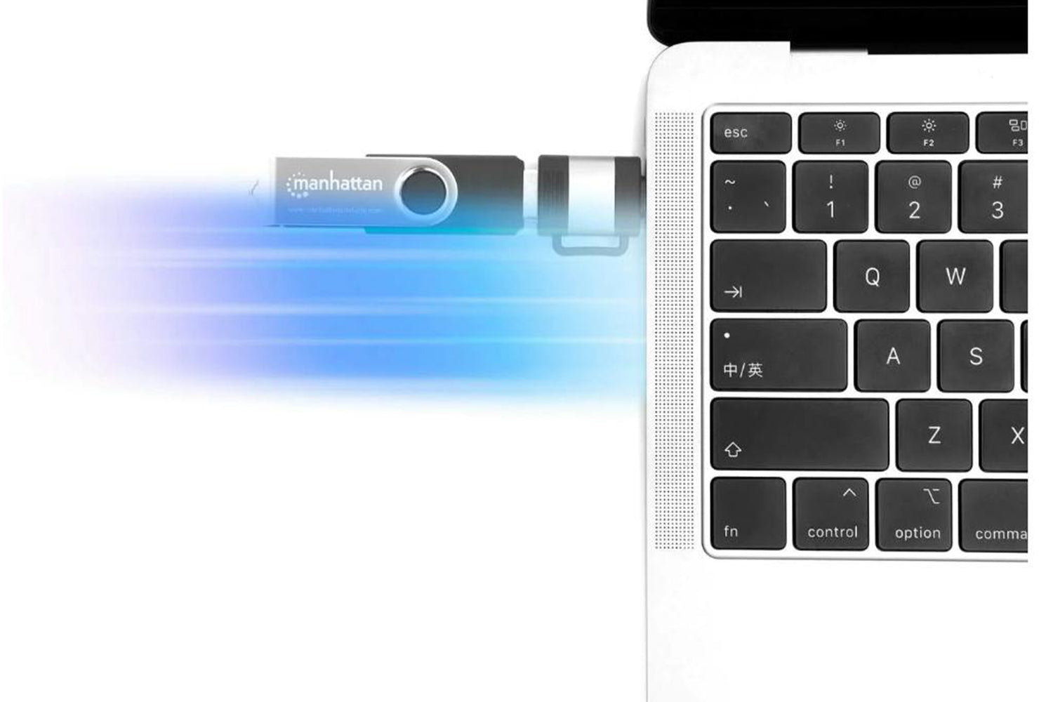Manhattan USB-C to USB-A & USB-A to USB-C Adapters | Set of 2-6