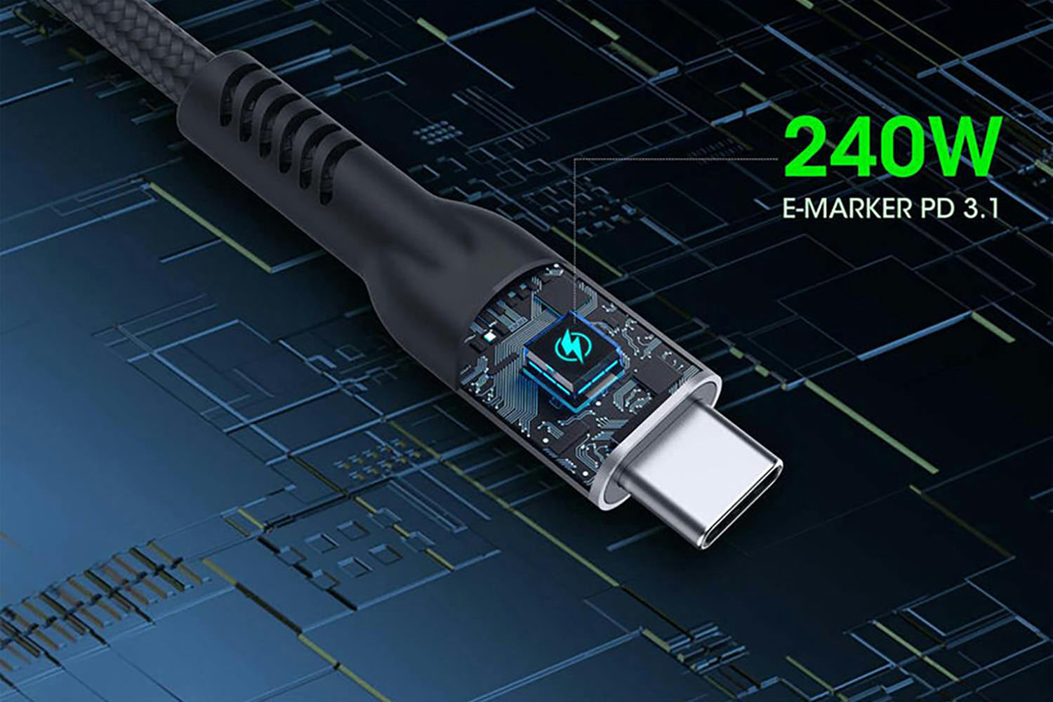 Manhattan USB4 Type-C Charging Cable | Black-11