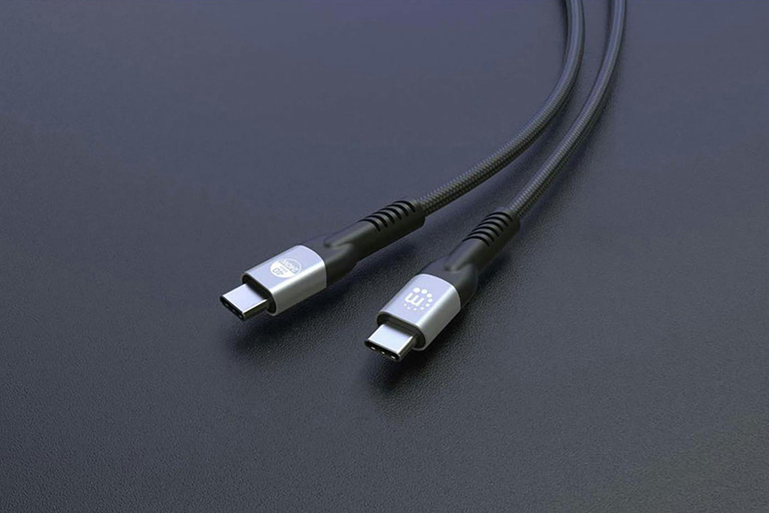 Manhattan USB4 Type-C Charging Cable | Black-7
