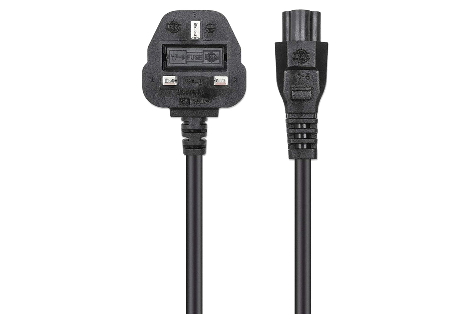 Manhattan 3-Pin UK Power Cable BS1363 to C5-4